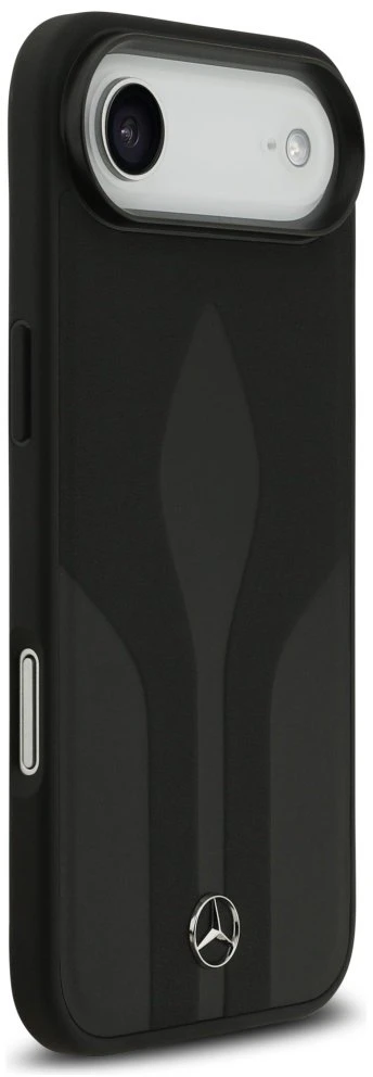 Dėklas Mercedes Leather The Move MagSafe for Apple iPhone Air juodos spalvos