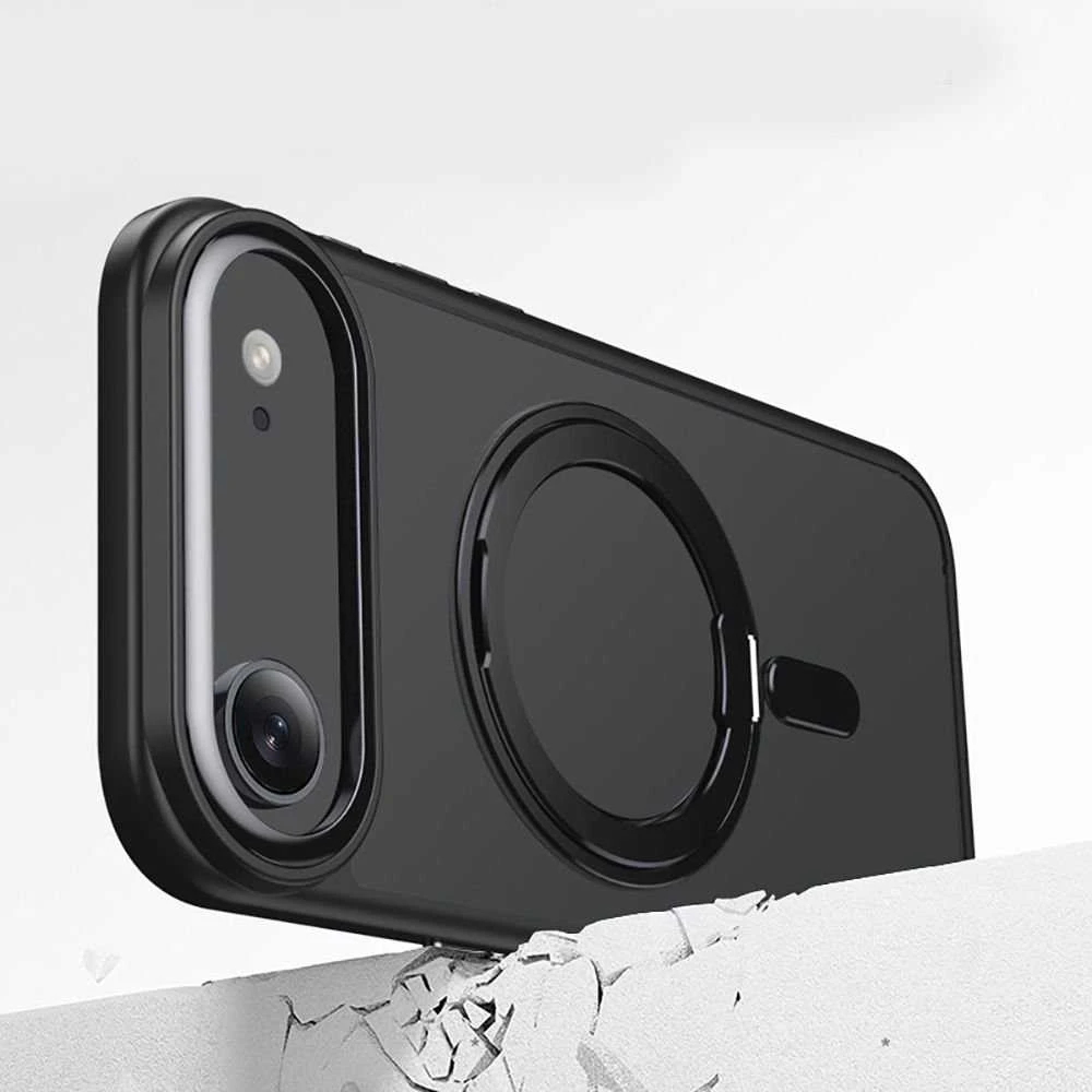 Tech-Protect MagRing MagSafe dėklas skirtas Apple iPhone 17 Air – juodos spalvos