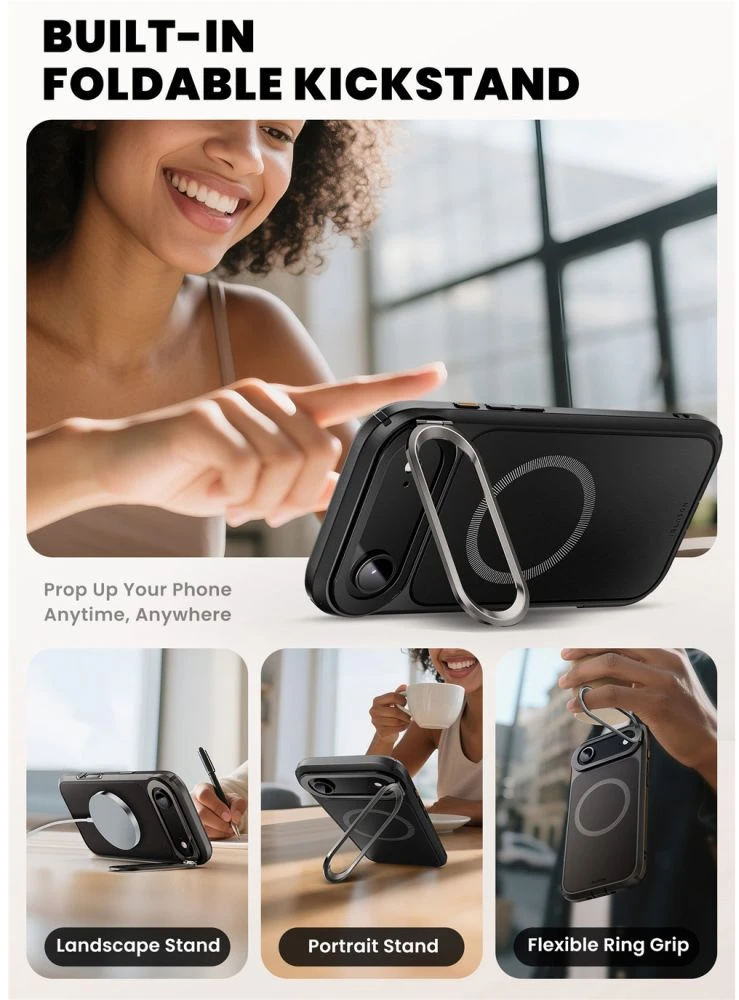 Telefono dėklas iPhone 17 Air juodas MagSafe Supcase