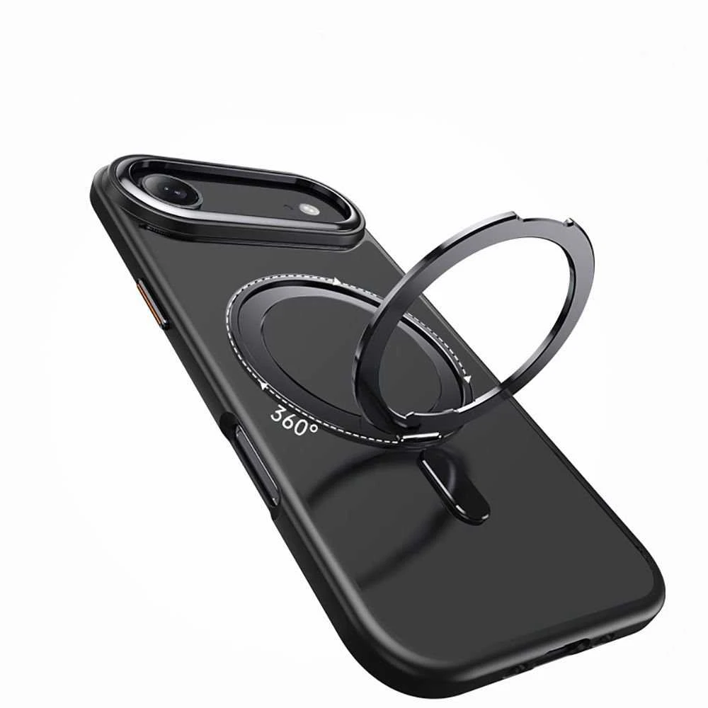 Tech-Protect MagRing MagSafe dėklas skirtas Apple iPhone 17 Air – juodos spalvos
