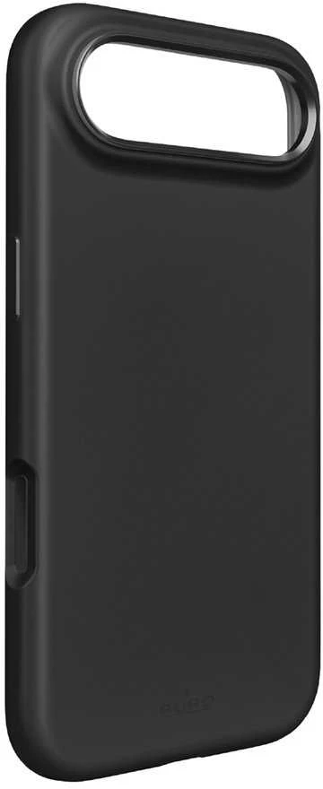 Puro Pure Icon Mag Pro Liquid Silicone dėklas skirtas Apple iPhone 17 Air, MagSafe Compatible, with Camera Protection and Aluminum Mygtukai – juodos spalvos