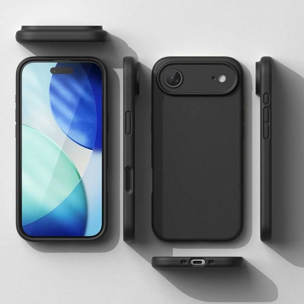 „Ringke“ silikoninis magnetinis „MagSafe“ dėklas, skirtas „iPhone 17 Air“ – Juodas