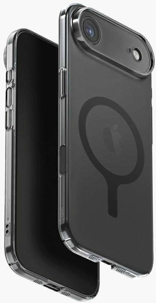 UNIQ Airsuit Dėklas skirtas Apple iPhone Air Magclick Charging juodos spalvos