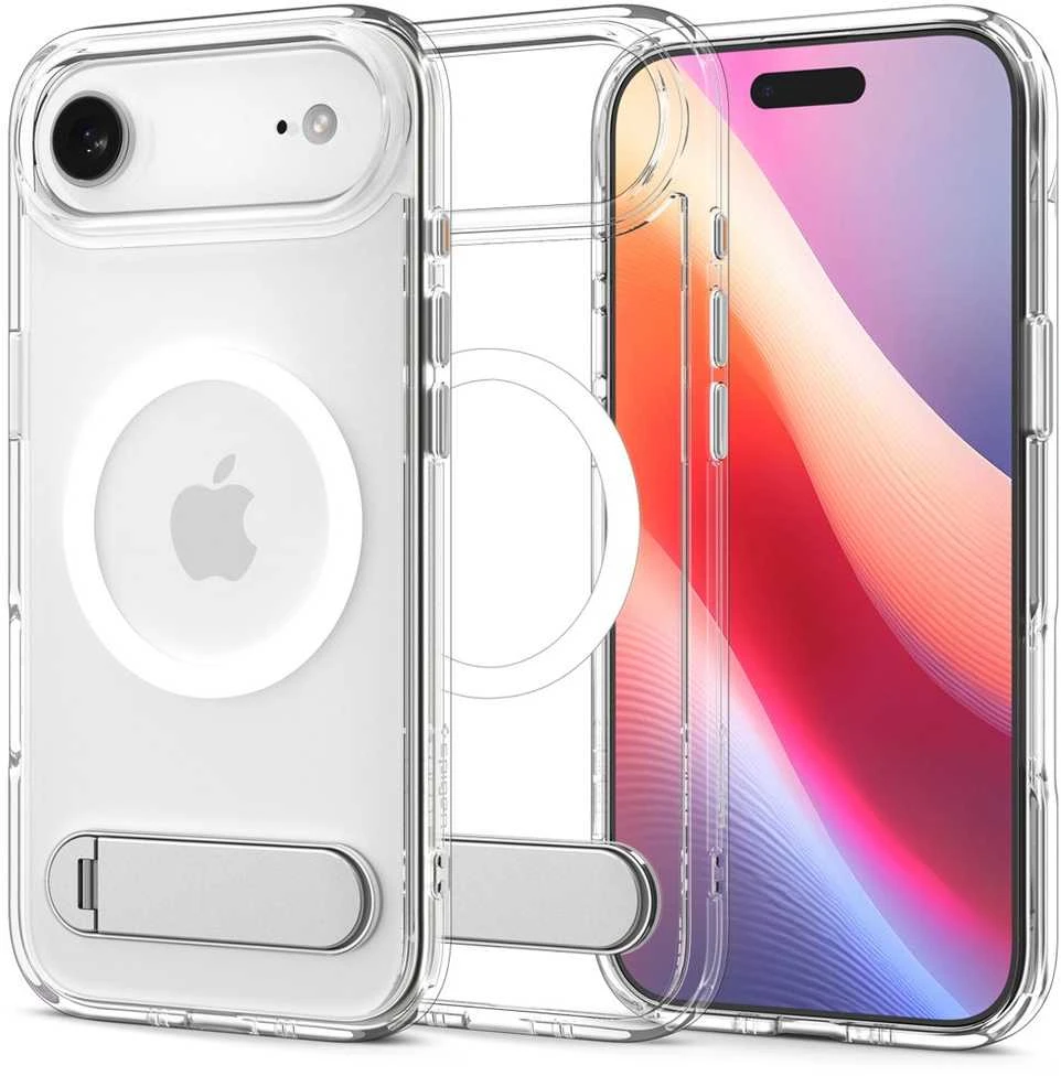 Spigen Ultra Hybrid "S" MagSafe dėklas skirtas Apple iPhone 17 Air – skaidrus and baltos spalvos