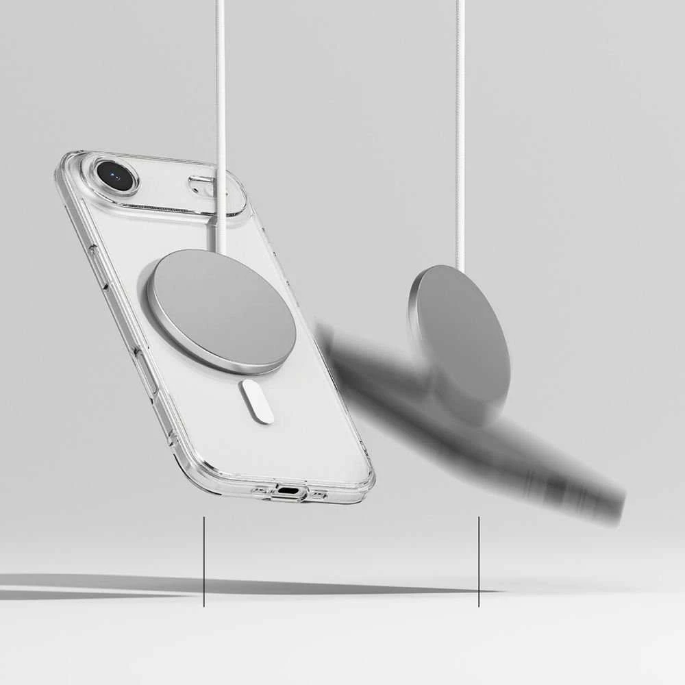 Ringke Fusion Magnetic MagSafe dėklas skirtas Apple iPhone 17 Air – skaidrus