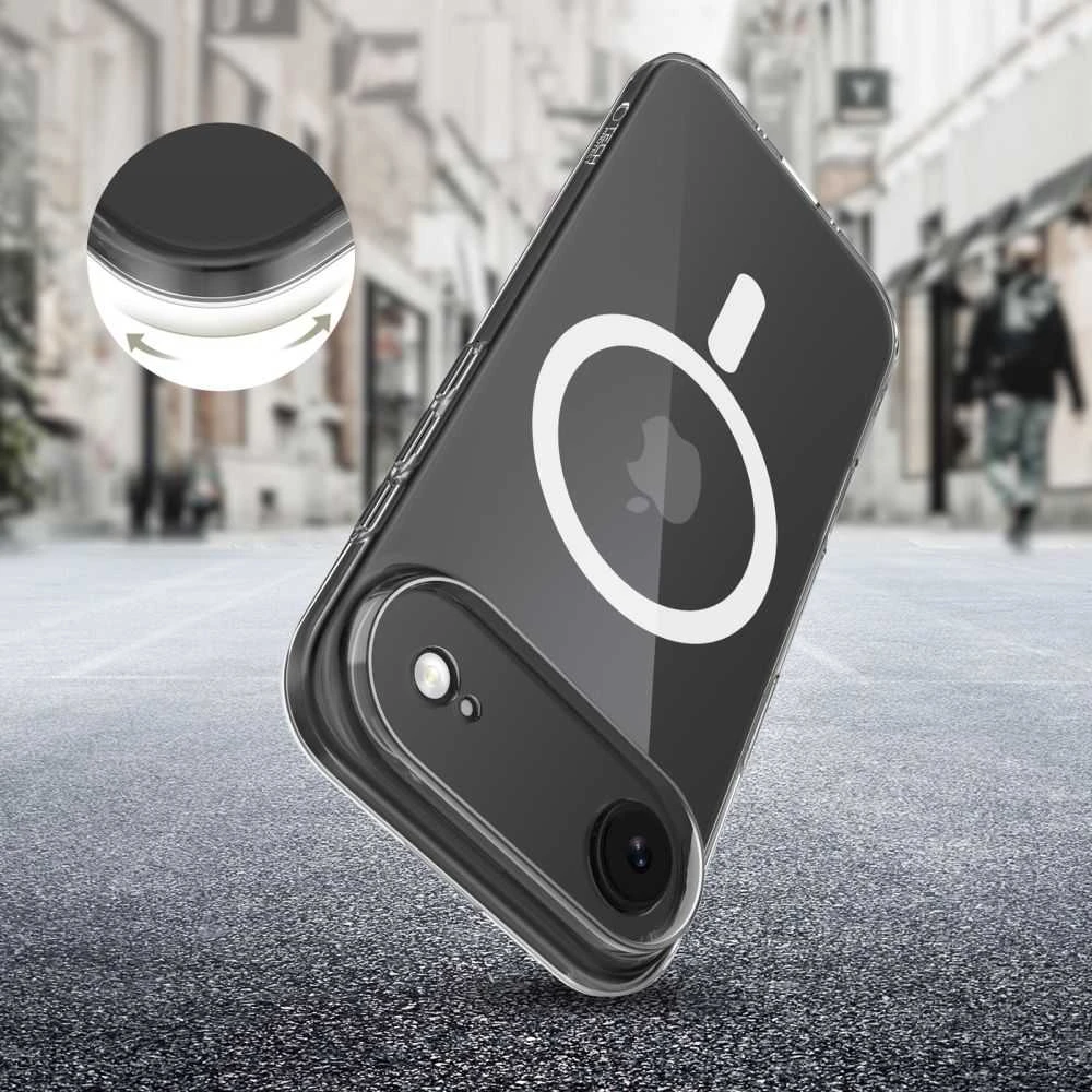 Tech-Protect FlexAir MagSafe dėklas skirtas Apple iPhone 17 Air – skaidrus