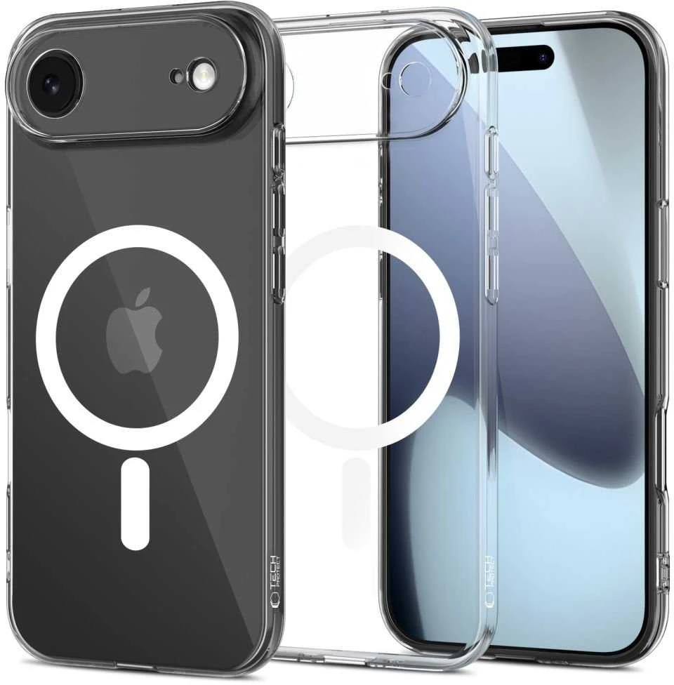 Tech-Protect FlexAir MagSafe dėklas skirtas Apple iPhone 17 Air – skaidrus