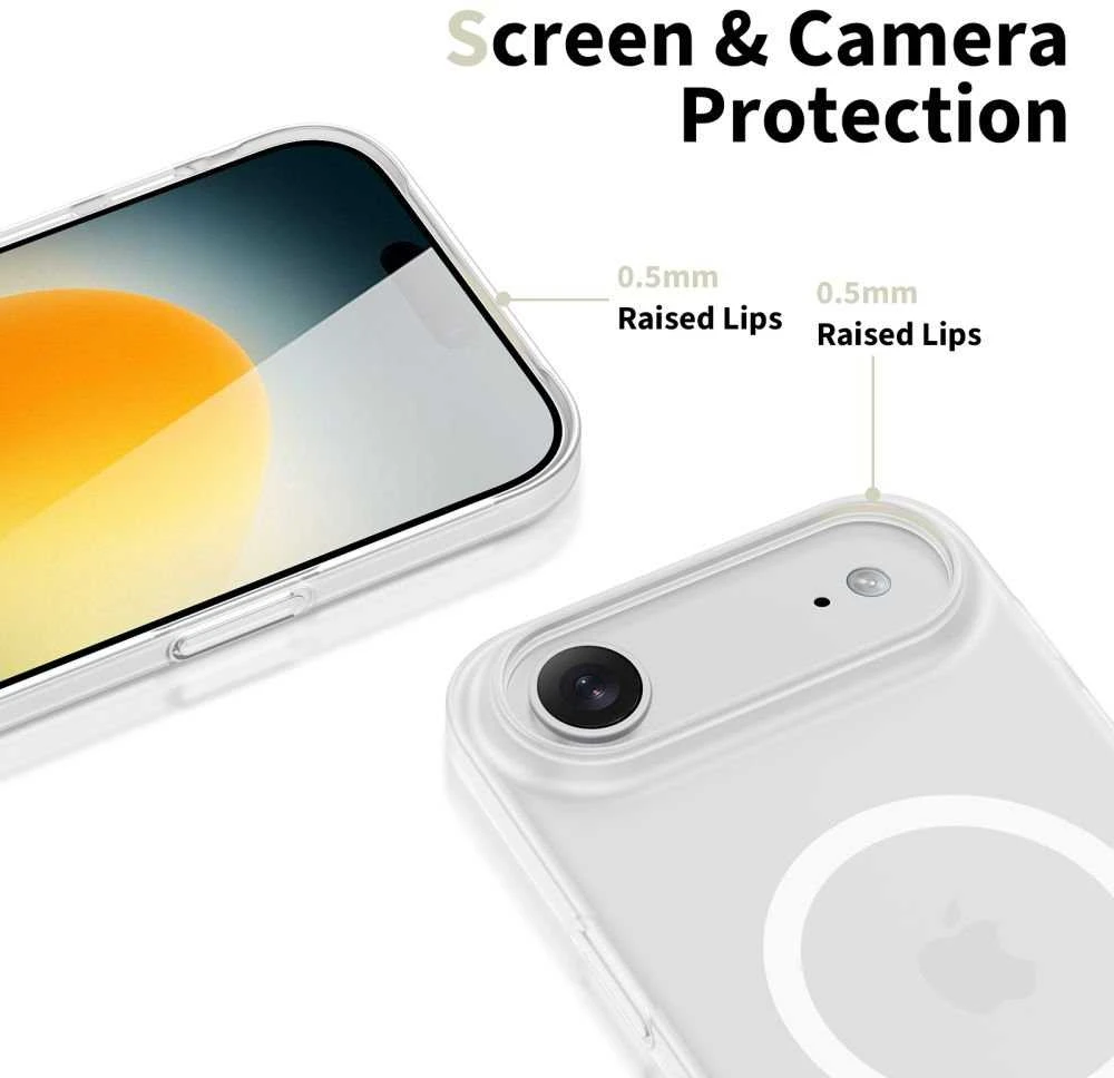 Tech-Protect MagFlex MagSafe dėklas skirtas Apple iPhone 17 Air – skaidrus matinis