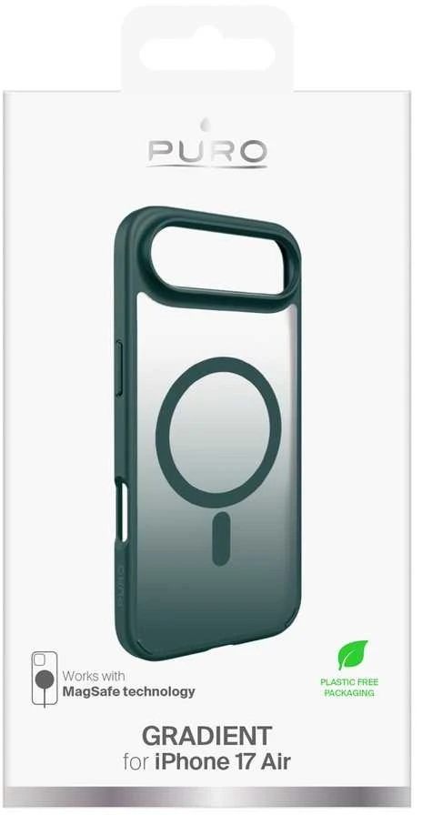 Puro Gradient TPU Dėklas suderinamas su MagSafe skirtas Apple iPhone 17 Air – Turquoise