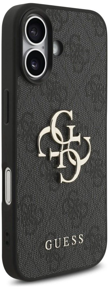 Guess 4G Strap 4G Classic Logo dėklas skirtas Apple iPhone 17 juodos spalvos