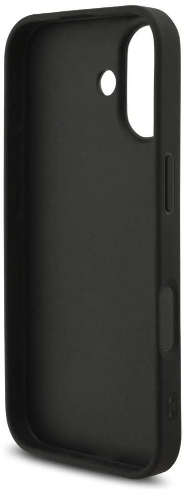 Guess 4G Strap 4G Classic Logo dėklas skirtas Apple iPhone 17 juodos spalvos