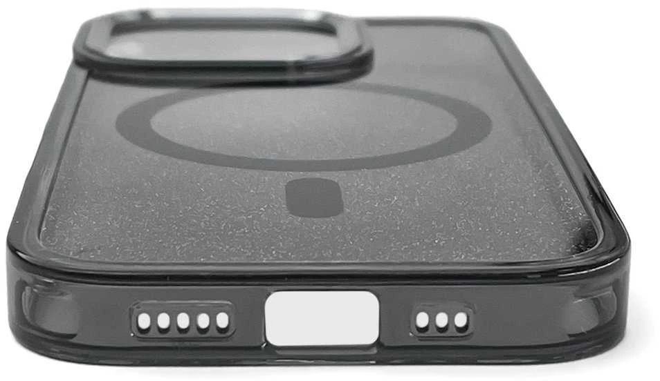 Hurtel Glitter Dėklas MagSafe Compatible skirtas Apple iPhone 17 – juodos spalvos