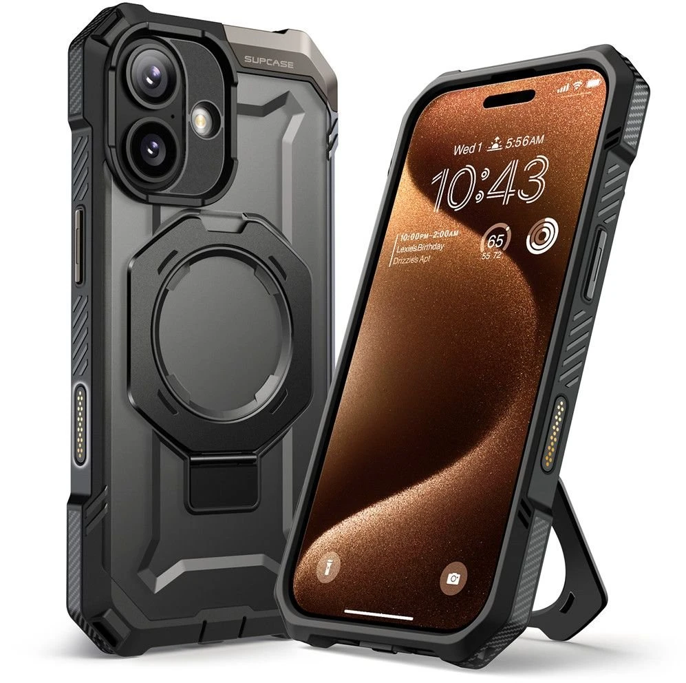 Telefono dėklas iPhone 17 juodas MagSafe Supcase