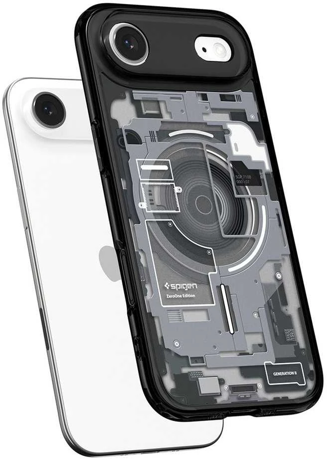 Spigen Ultra Hybrid MagSafe dėklas skirtas Apple iPhone 17 Air Zero One – juodos spalvos