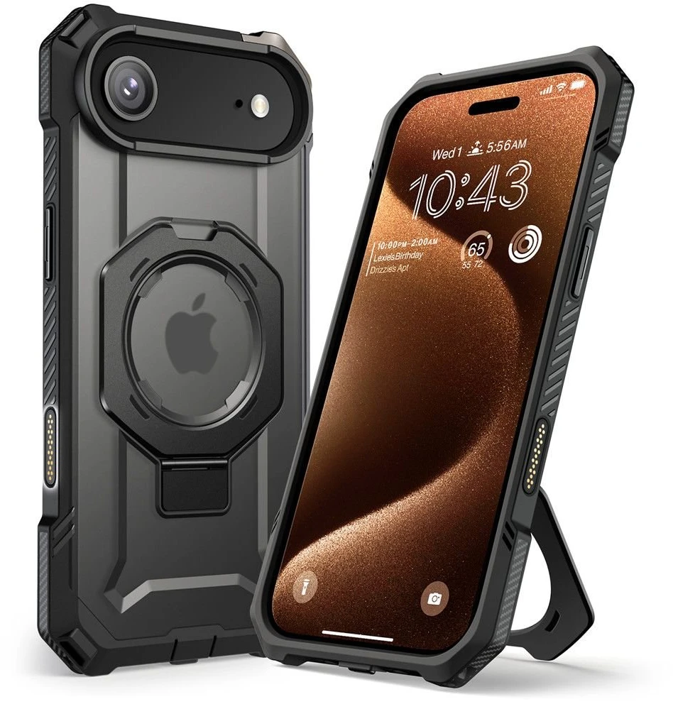 Telefono dėklas iPhone 17 juodas MagSafe Supcase