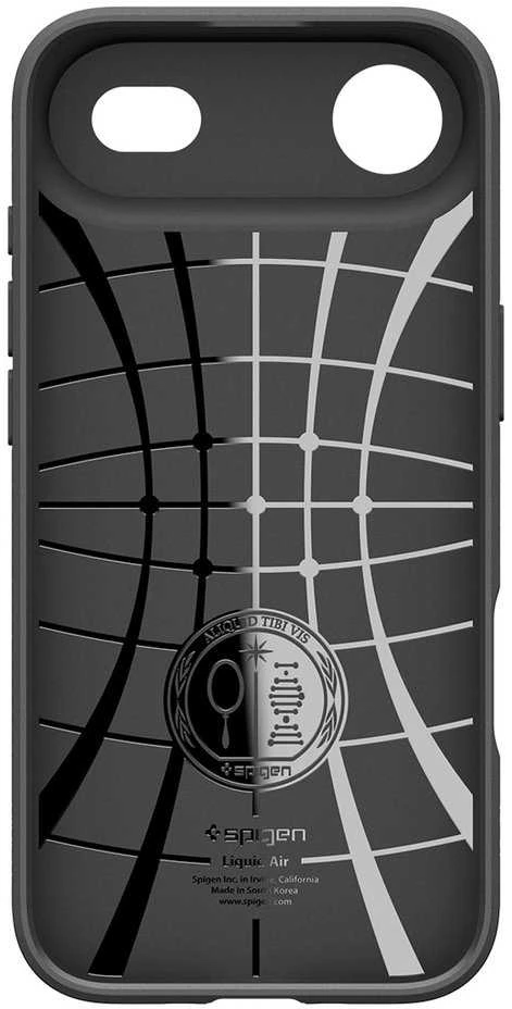 „Spigen Liquid Air“ dėklas, skirtas „iPhone 17 Air“ – matinis juodas