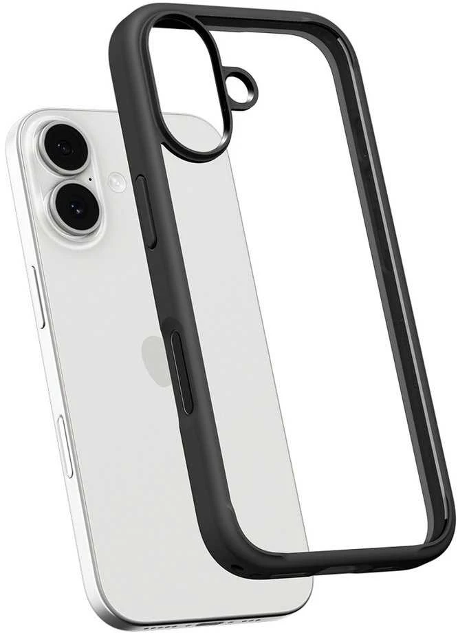 Dėklas Spigen Ultra Hybrid, matte juodas - iPhone 17