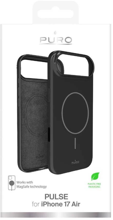 Puro Pulse Protective dėklas skirtas Apple iPhone 17 Air Polycarbonate – juodos spalvos