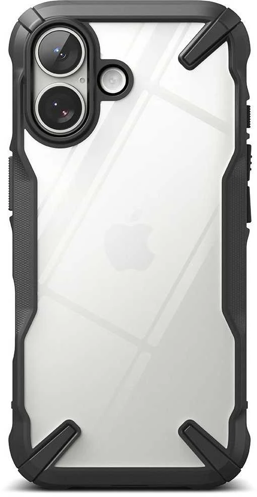 „Ringke Fusion X“ dėklas, skirtas „iPhone 17“ – Juodas