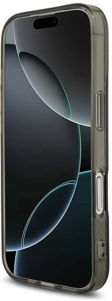 Mercedes AMG Double Layer Transparent Smocked MagSafe dėklas Apple iPhone 17 juodos spalvos