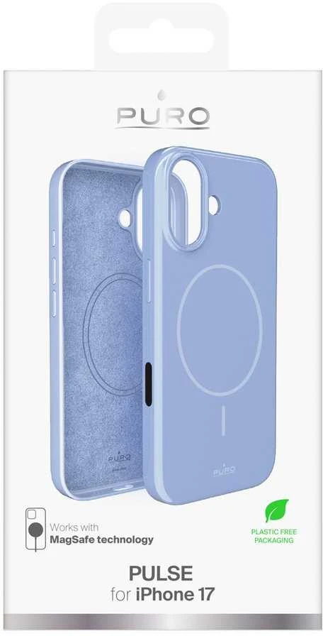 Puro Pulse Apple iPhone 17 polycarbonate protective dėklas – mėlynos spalvos
