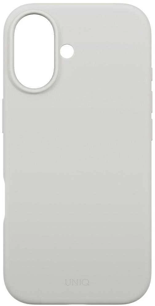 UNIQ Lino dėklas skirtas Apple iPhone 17 Magclick Charging Light pilkos spalvos