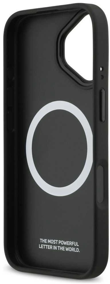 Dėklas BMW M perforuotos juostelės logotipu MagSafe Apple iPhone 17 pilkas