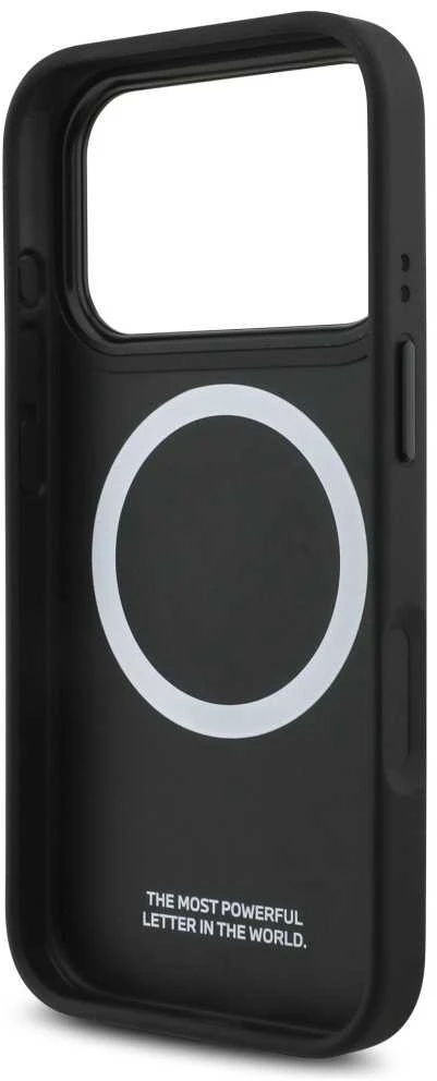 Dėklas BMW M Perforated Stripe Logo MagSafe Apple iPhone 17 Pro red