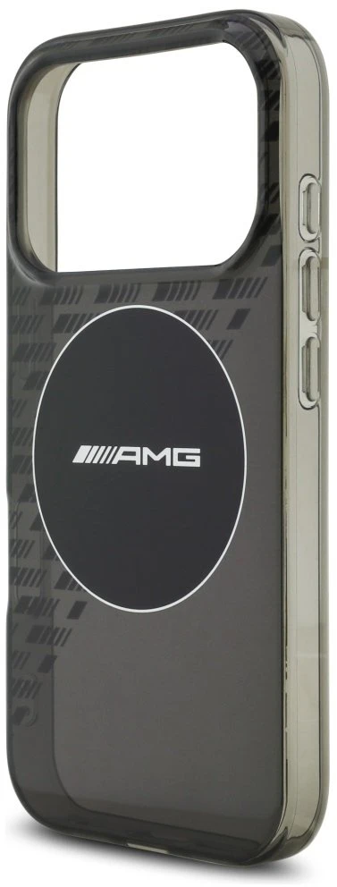 Mercedes Dėklas AMG Double Layer Transparent Smocked MagSafe for Apple iPhone 17 Pro juodos spalvos