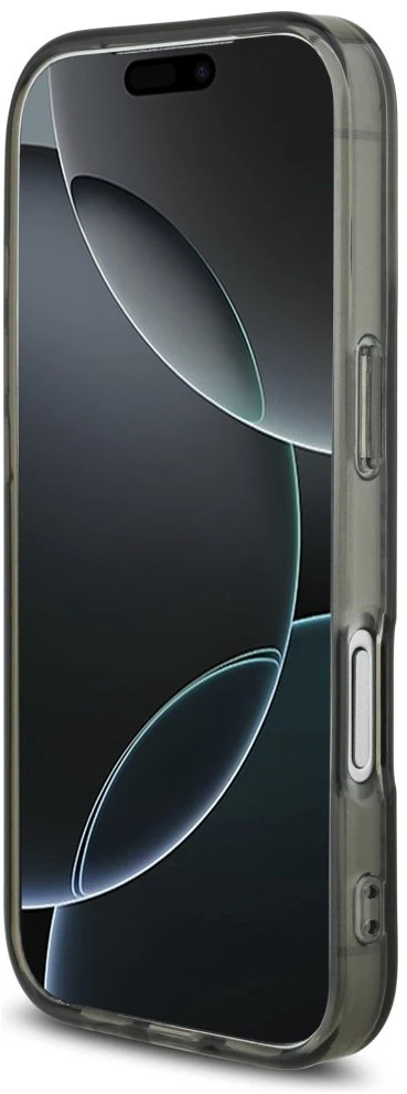 Mercedes Dėklas AMG Double Layer Transparent Smocked MagSafe for Apple iPhone 17 Pro juodos spalvos