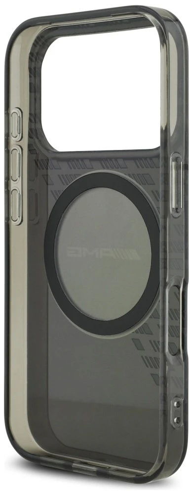 Mercedes Dėklas AMG Double Layer Transparent Smocked MagSafe for Apple iPhone 17 Pro juodos spalvos