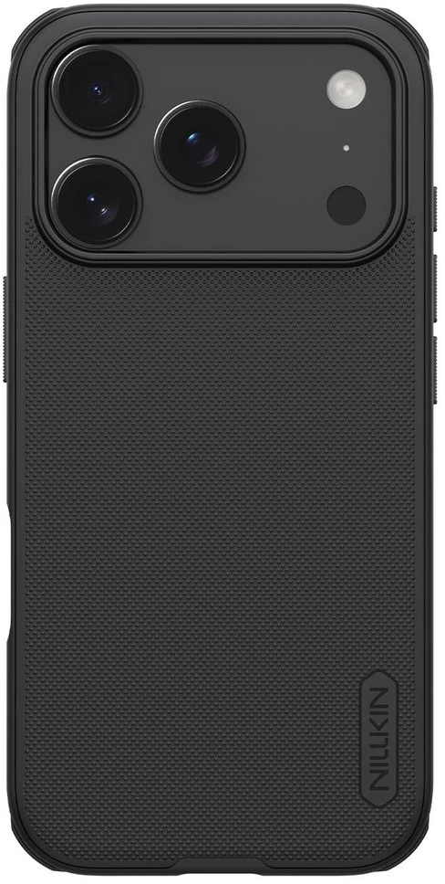 Nillkin Super Frosted PRO Magnetic Back dėklas skirtas Apple iPhone 17 Pro juodos spalvos