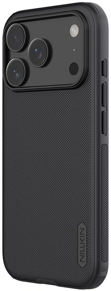 Nillkin Super Frosted PRO Magnetic Back dėklas skirtas Apple iPhone 17 Pro juodos spalvos