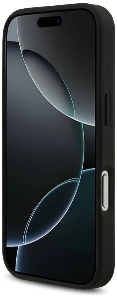 Dėklas BMW M Carbon Tricolor Line MagSafe Apple iPhone 17 Pro juodos spalvos