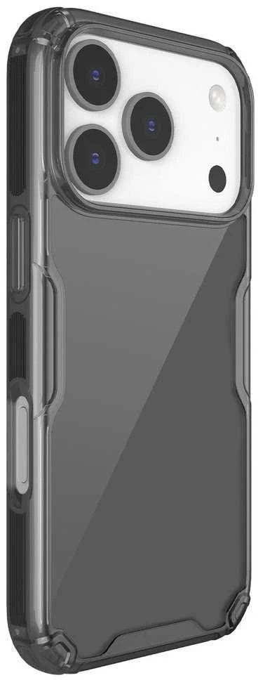 Nillkin Nature TPU PRO dėklas skirtas Apple iPhone 17 Pro skaidrus juodos spalvos