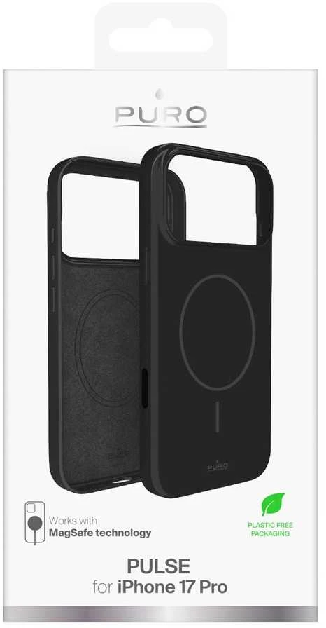 Puro Pulse Protective dėklas skirtas Apple iPhone 17 Pro Polycarbonate – juodos spalvos