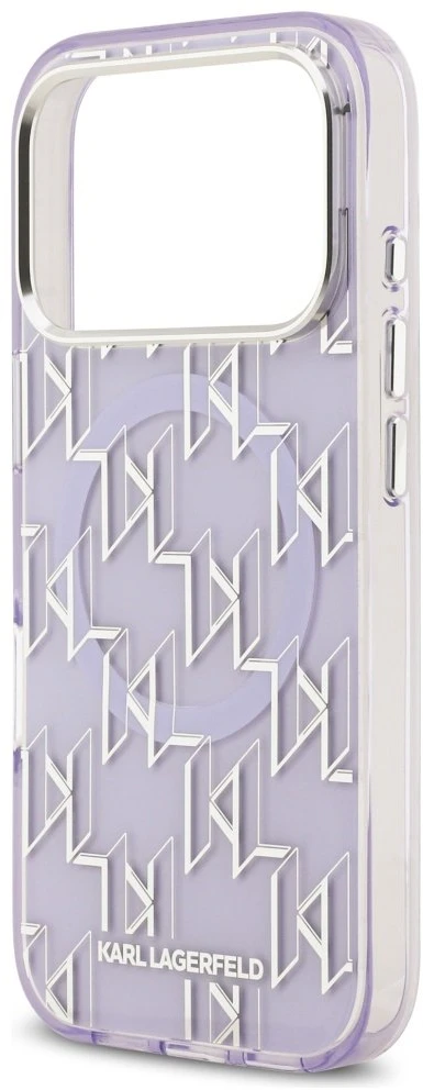 Karl Lagerfeld IML KL Monogram MagSafe dėklas skirtas Apple iPhone 17 Pro Violetinė
