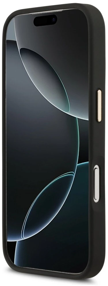 Karl Lagerfeld Karl Script Logo dėklas skirtas Apple iPhone 17 Pro juodos spalvos