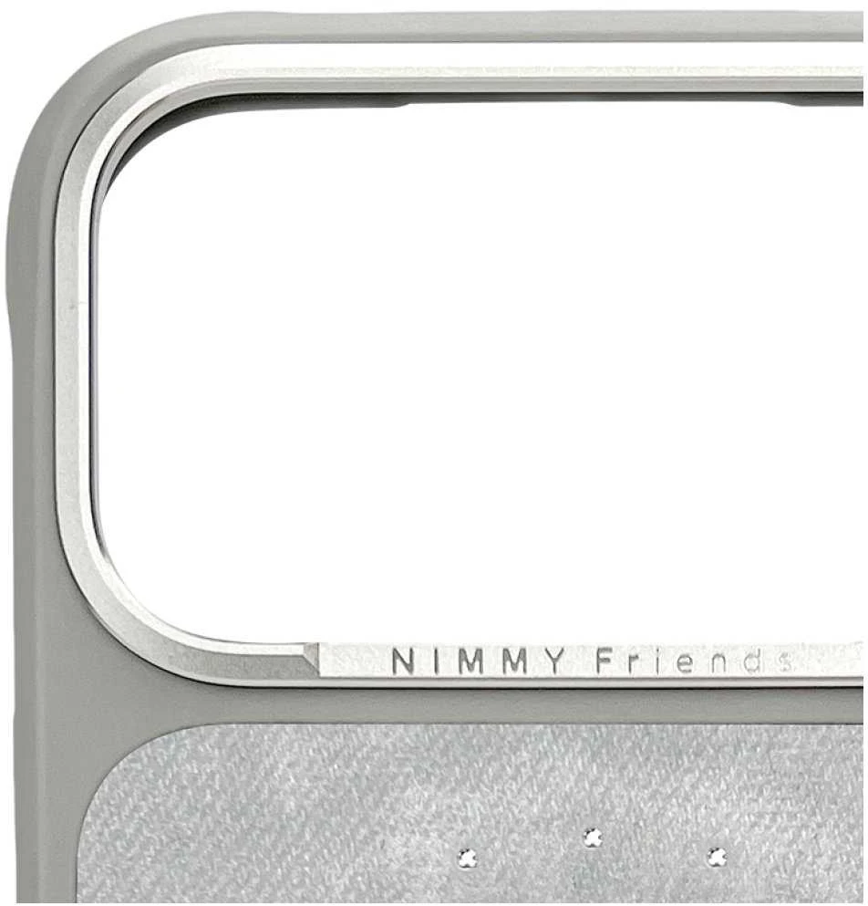 „Nimmy Lucky Fashion Cat“ „MagSafe“ dėklas, skirtas „iPhone 17 Pro“ – pilka