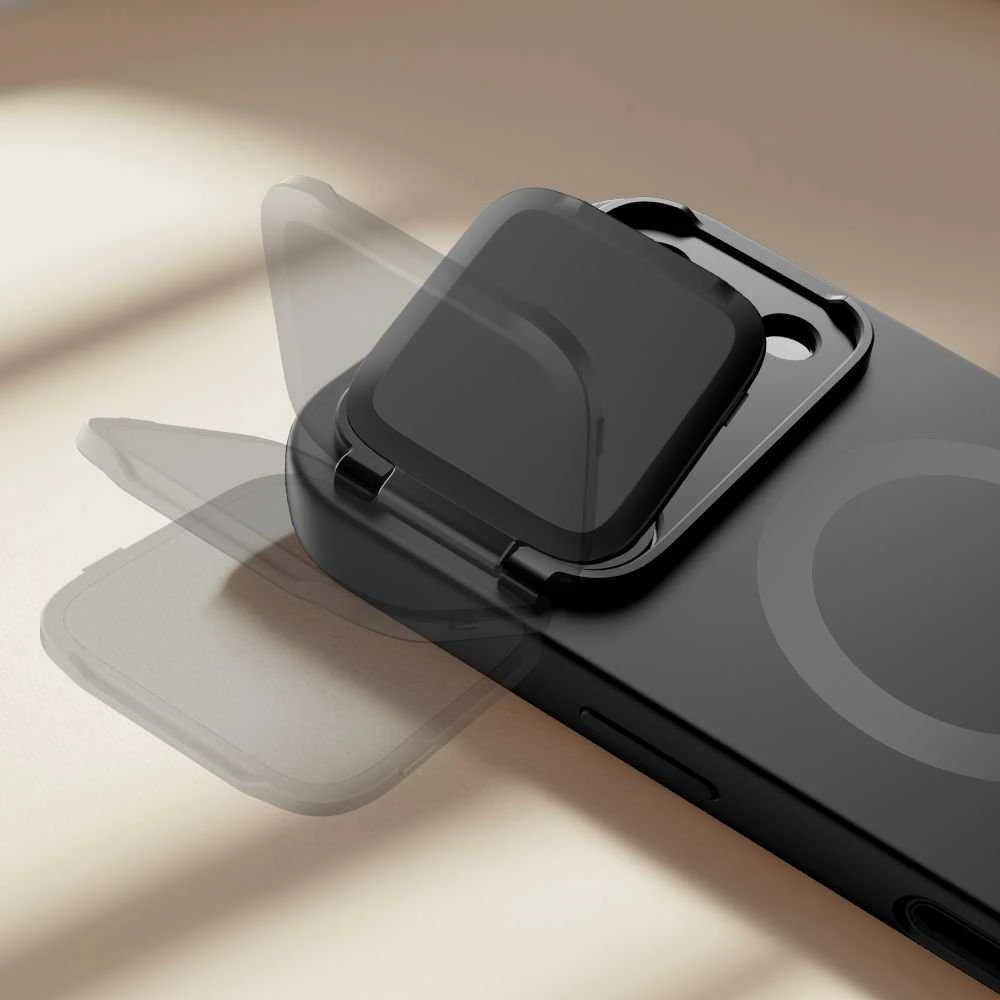 Tech-Protect Kevlar Aura MagSafe dėklas skirtas Apple iPhone 17 Pro Max – juodos spalvos