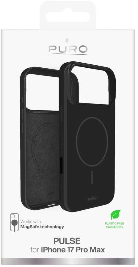 Puro Pulse Protective dėklas skirtas Apple iPhone 17 Pro Max Polycarbonate - juodos spalvos