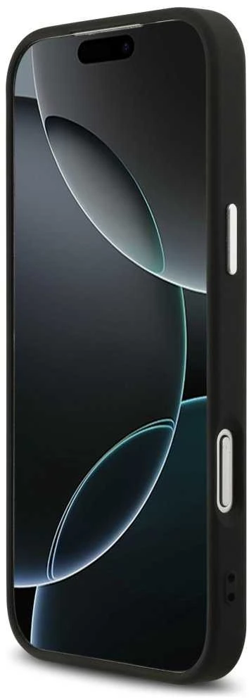 Guess 4G MagSafe dėklas skirtas Apple iPhone 17 Pro Max juodos spalvos