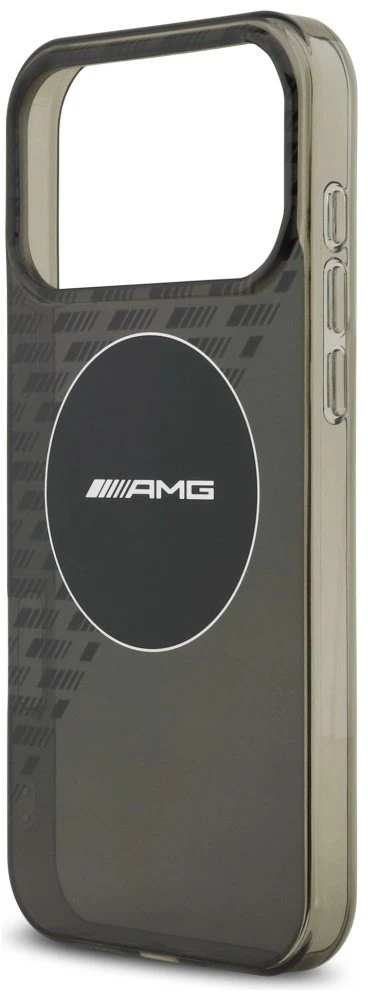 Mercedes Dėklas AMG Double Layer Transparent Smocked MagSafe for Apple iPhone 17 Pro Max juodos spalvos