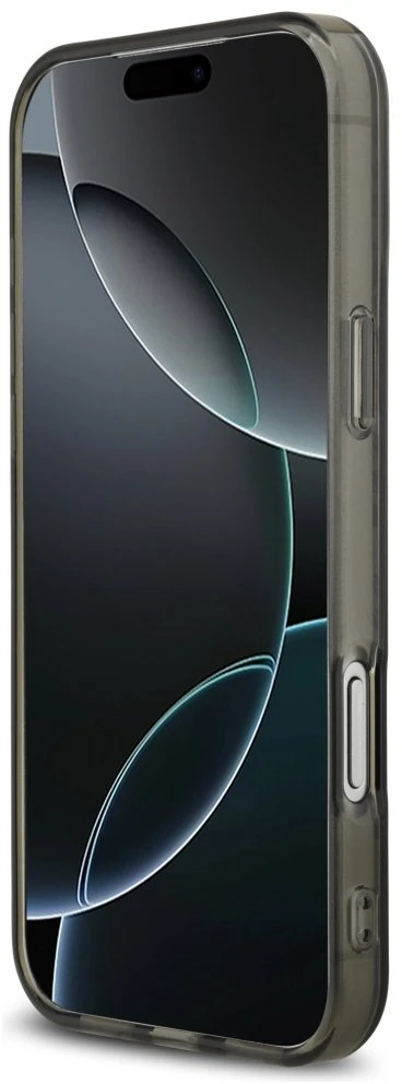 Mercedes Dėklas AMG Double Layer Transparent Smocked MagSafe for Apple iPhone 17 Pro Max juodos spalvos