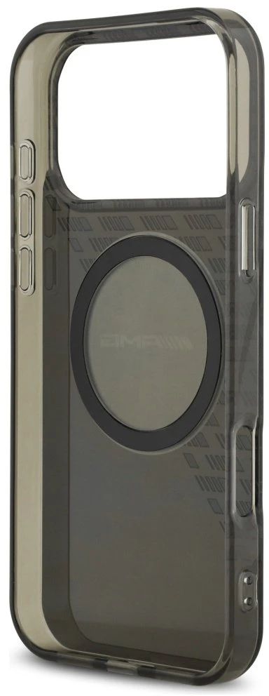 Mercedes Dėklas AMG Double Layer Transparent Smocked MagSafe for Apple iPhone 17 Pro Max juodos spalvos