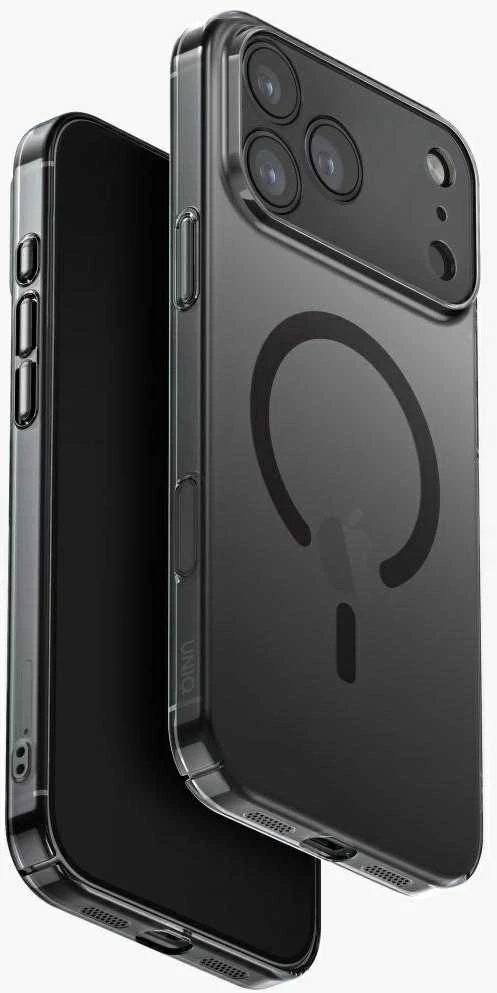 UNIQ Airsuit Dėklas Apple iPhone 17 Pro Max Magclick Charging juodos spalvos