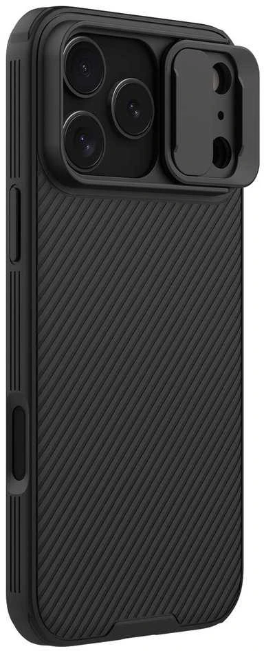 Nillkin CamShield PRO Magnetic Hard dėklas skirtas Apple iPhone 17 Pro Max juodos spalvos