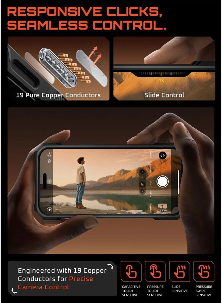 Telefono dėklas iPhone 17 Pro Max juodas MagSafe Supcase