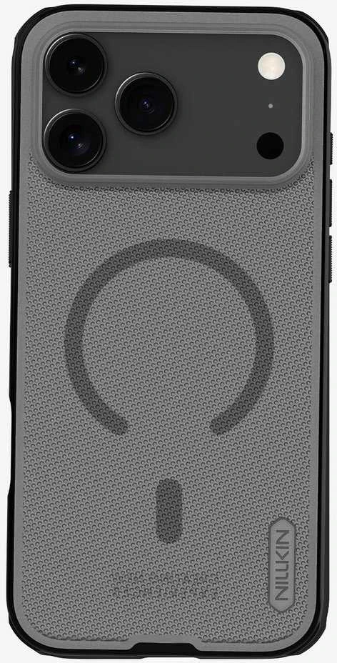 Nillkin Super Frosted Shield Pro Magnetic Dėklas suderinamas su MagSafe skirtas Apple iPhone 17 Pro Max – Translucent juodos spalvos