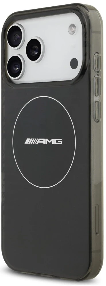 Mercedes Dėklas AMG Double Layer Transparent Smocked MagSafe for Apple iPhone 17 Pro Max juodos spalvos